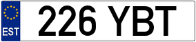 Trailer License Plate